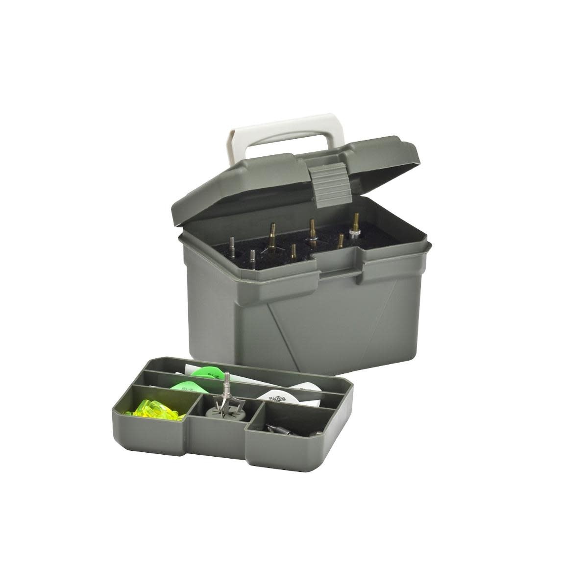 Boîte D'attache Plano 4100 - Marron Et Vert, 1 Plateau, Pour Pêche
