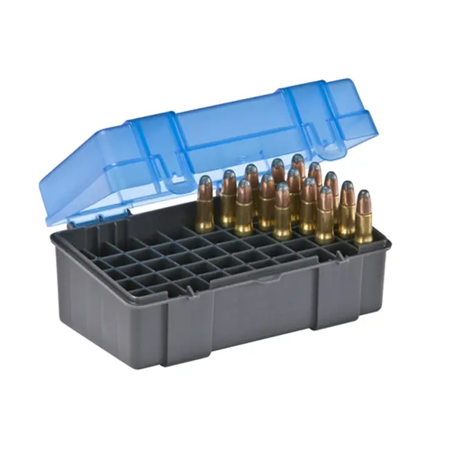 Plano Hard Case for 50 Rifle Rounds Blue/Grey