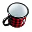 Pronature Quench Enamel Mug Red Checkered
