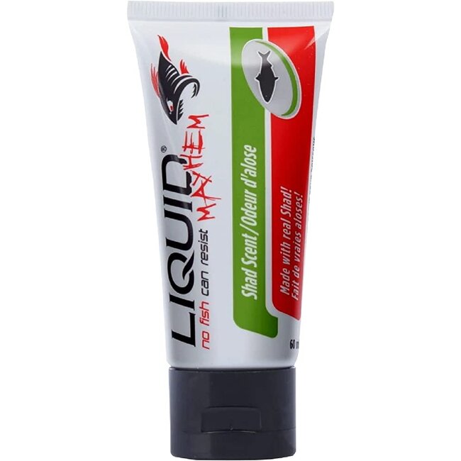 A Liquid Mayhem UV Gel Attractant Shad Scent 2 Oz