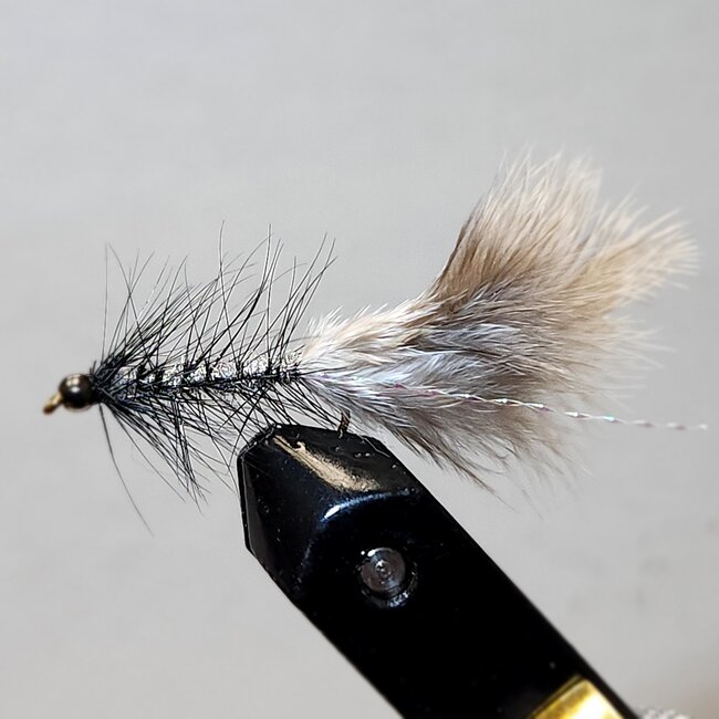 Mouche Wooly Bugger Brahma Bead Head Hameçon #10