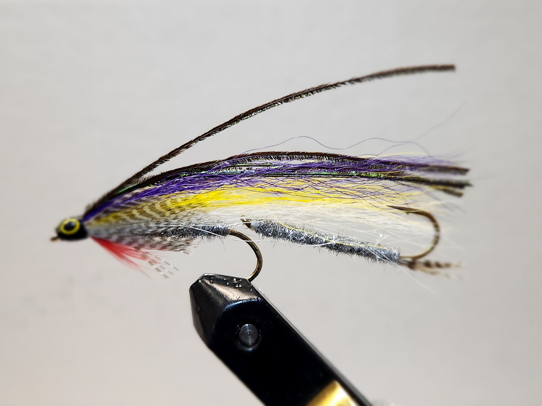 MNFT-Trois hameçons triples pour la pêche à la mouche, 10 pièces/boîte, 3 hameçons, leurre orange, barbe, noir, zèbre, jaune