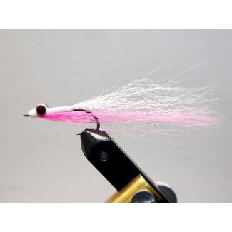 Mouche Clouser Minnow Blanc Rose Hameçon #2