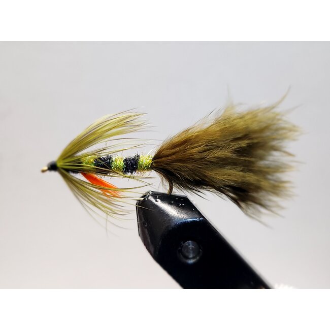 Wooly Bugger Fly Krystal Perch Hook #8