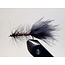 Wooly Bugger Fly Black Rainbow Bead Head Hook #10