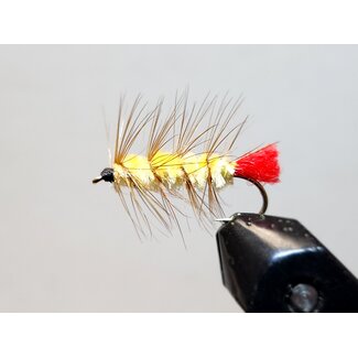 Mouche Wolly Worm Cream Hameçon #10