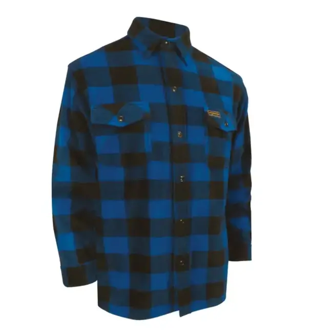 Chemise Jackfield En Polar À Carreaux Bleu
