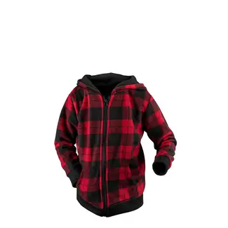ALPER Alper Plaid Junior Hoodie Red/Black