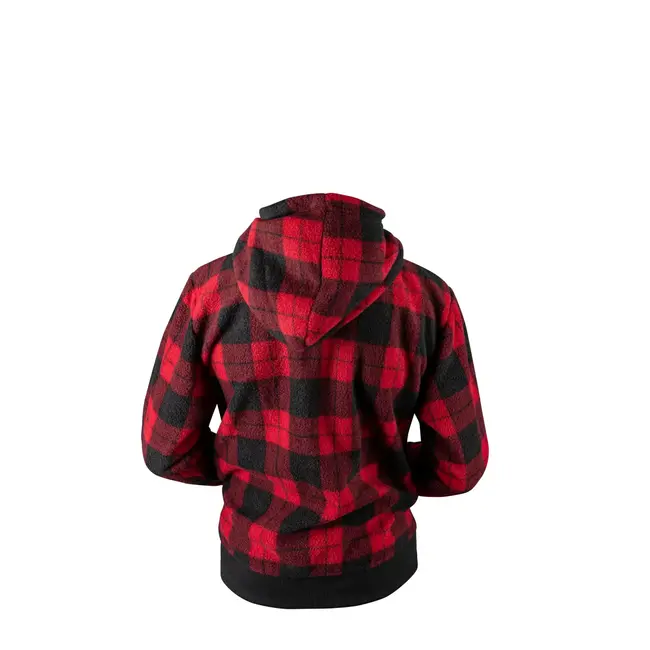 Chandail À Capuchon Alper À Carreaux Junior Rouge/Noir