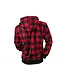 Alper Plaid Hoodie for Men Black/Red