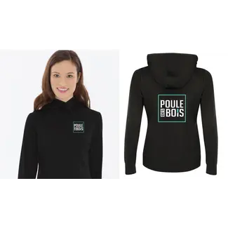 Poule Des Bois Hoodie Turquoise Logo