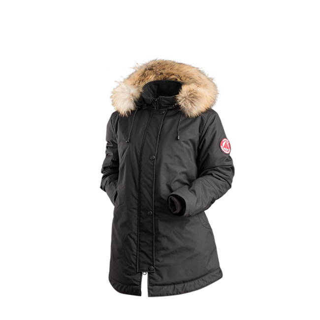 Angora 3/4 Women's Coat  Black Small