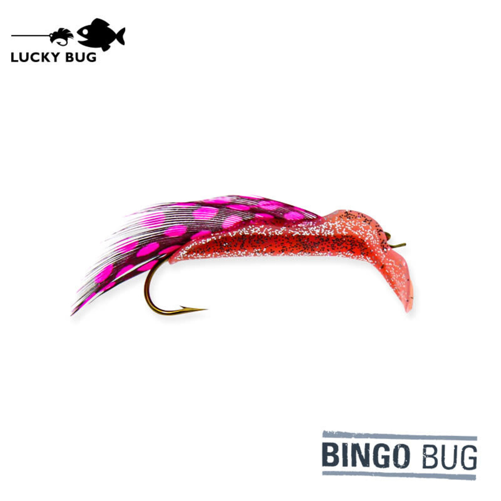LUCKY BUG Mouche Lucky Bug Bingo Bug #8 Shrimp Cocktail