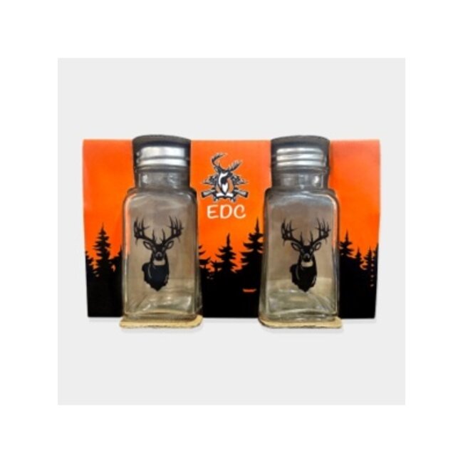 Entrepôt Du Chasseur Salt and Pepper Shaker with Deer illustration