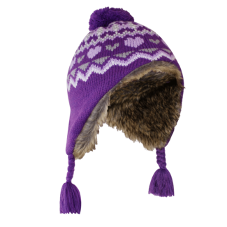 JACKFIELD Jackfield Hat With Synthetic Fur Child's Purple