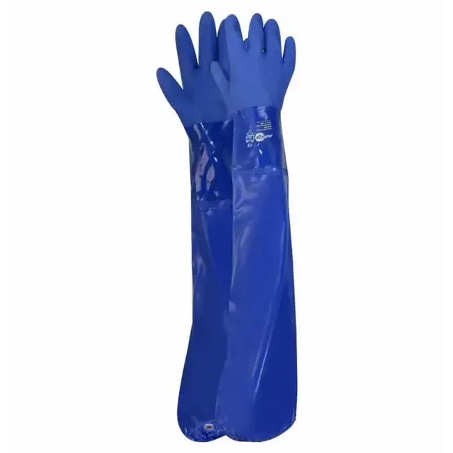 Jackfield Long PVC Gloves Men's Blue