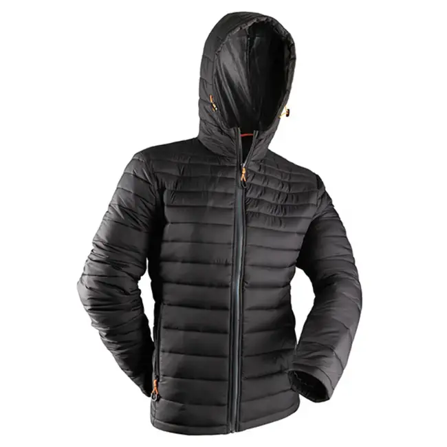 Manteau Isolé Coldfield City Avec Capuchon Homme Noir