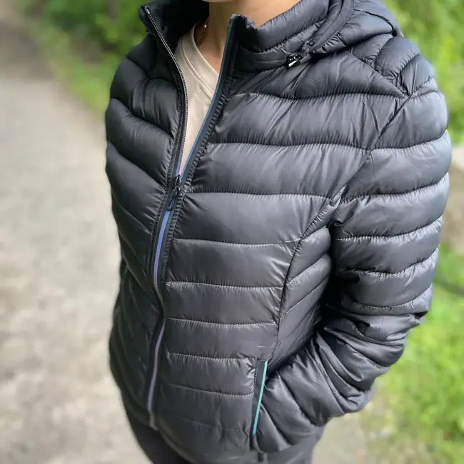 Manteau Isolé Coldfield Travelex Avec Capuchon Femme Noir