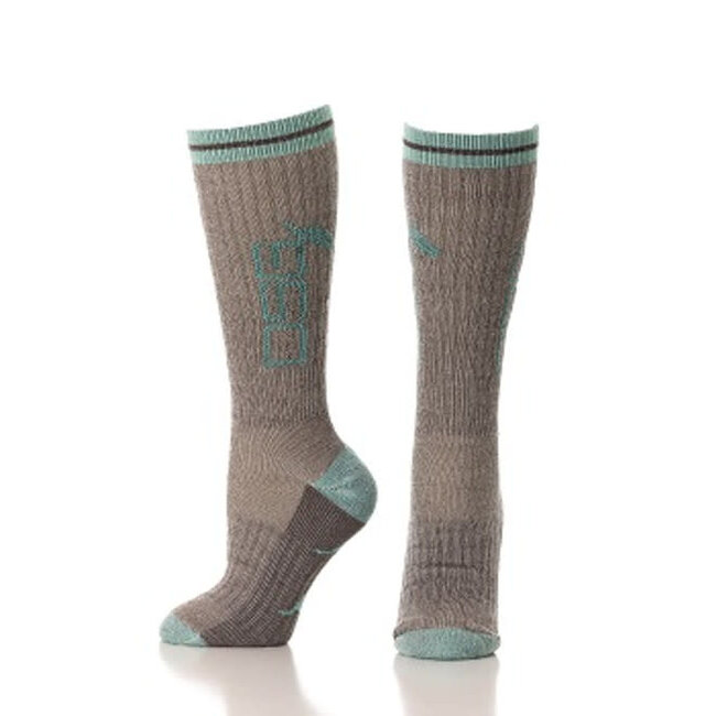 DGS Merino Wool Socks Aqua/Brown One Size