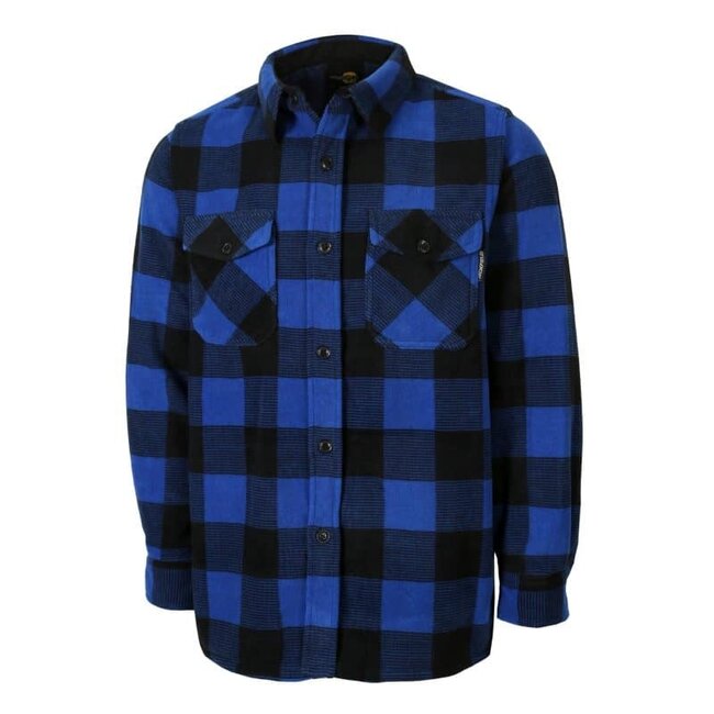 Jackfield Polar Fleece Shirt Checkered Blue