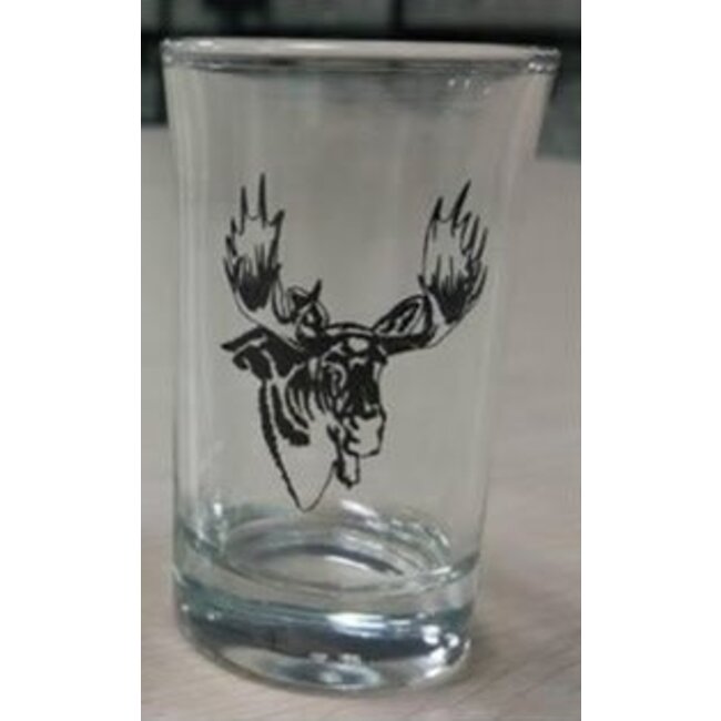 EDC Shot Glasses Moose Illustration 1.5Oz 2/Pkg