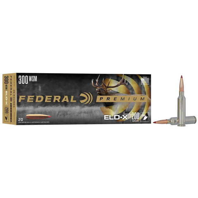 Federal Premium Eld-X Ammunition .300 Wsm 200Gr