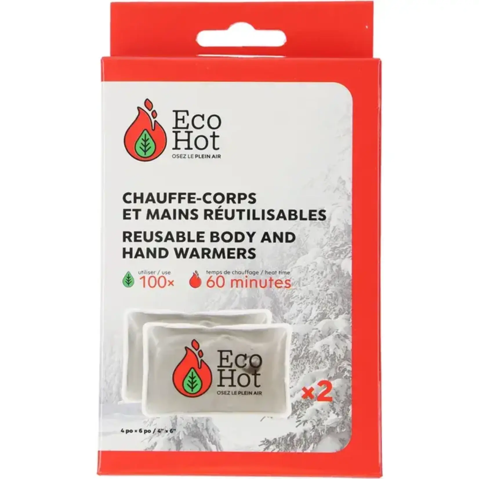 Chauffe-mains et corps réutilisables Eco Hot 30 minutes (Paquet de 2) -  Canac