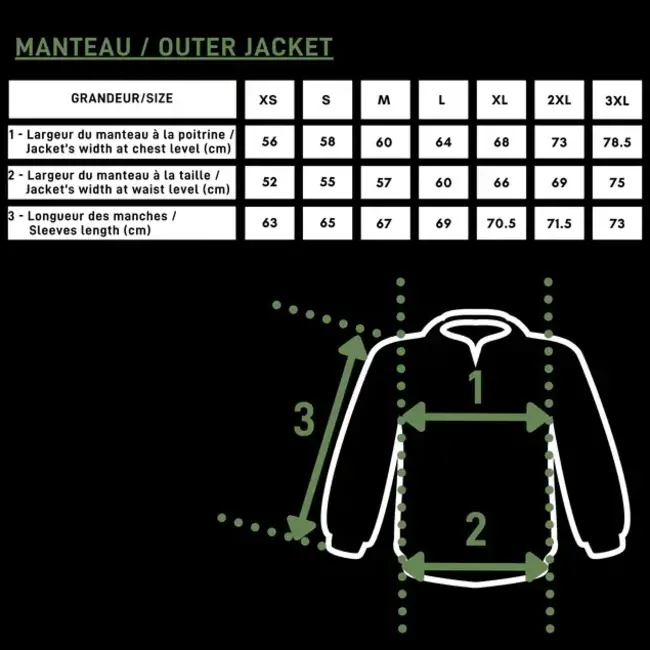 Manteau Coldfield "Guide 3 En 1 Teck Wood Optima 7" - Homme