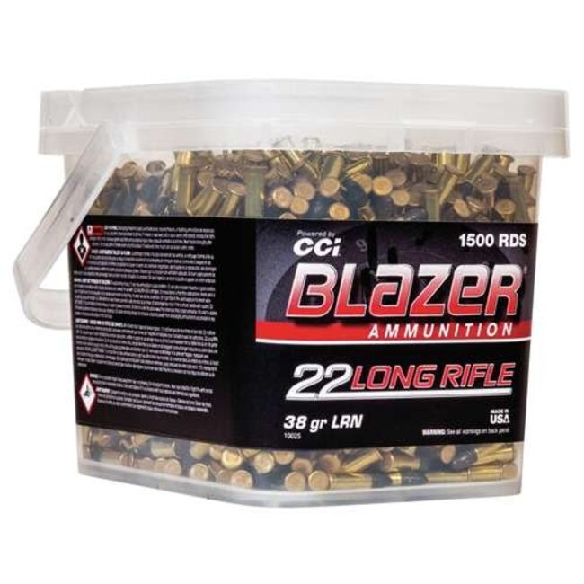 Cci Blazer Lrn Ammunition .22Lr Caliber 38Gr 1500/Quantity