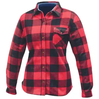 MISTY MOUNTAIN Chemise World Famous En Polar À Carreaux Rouge Femme