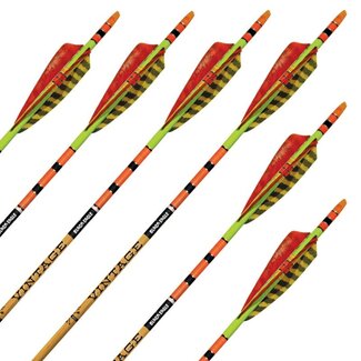 BLACK EAGLE  ARROW Black Eagle Traditional Vintage Crested Bow Arrows 6/pkg