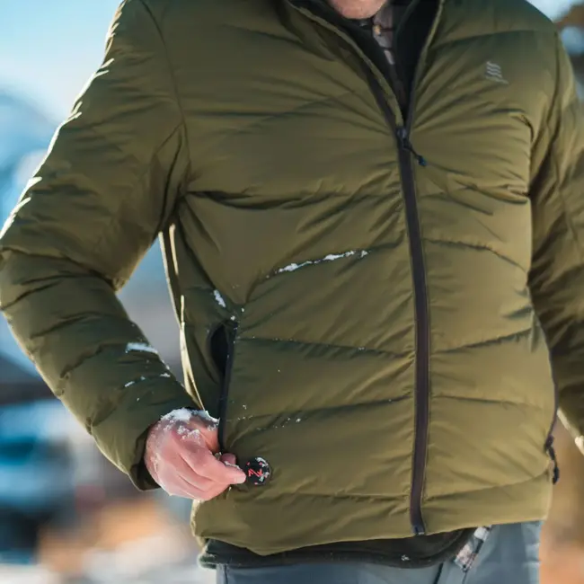 Manteau Chauffant Mobile Warming Crest Homme Vert