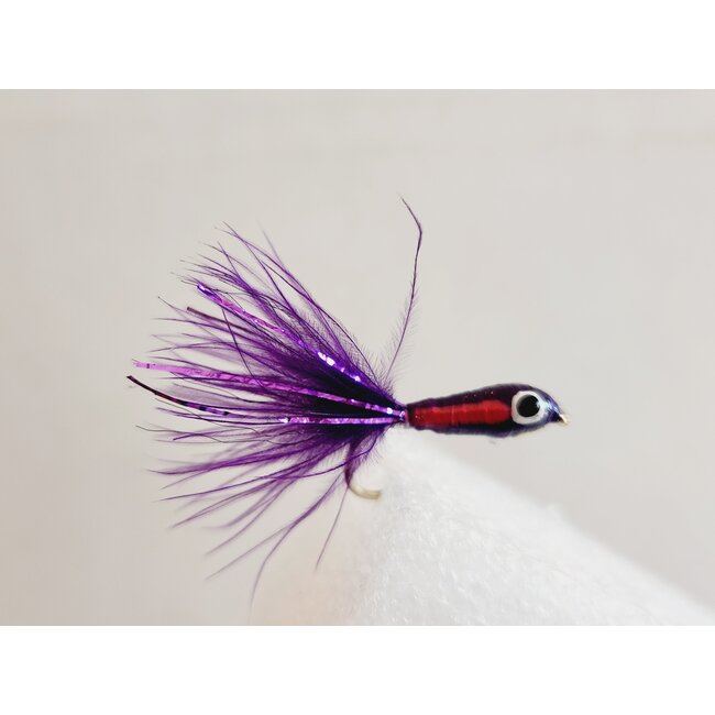 Minnow Lead Fly Purple Smash Hook #8