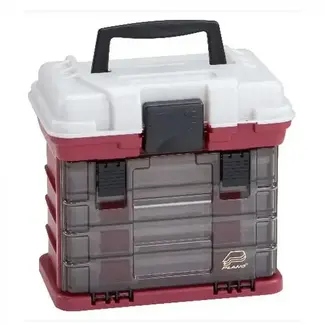 PLANO Plano Fishing Tackle Box 3500 Series Red/Silver