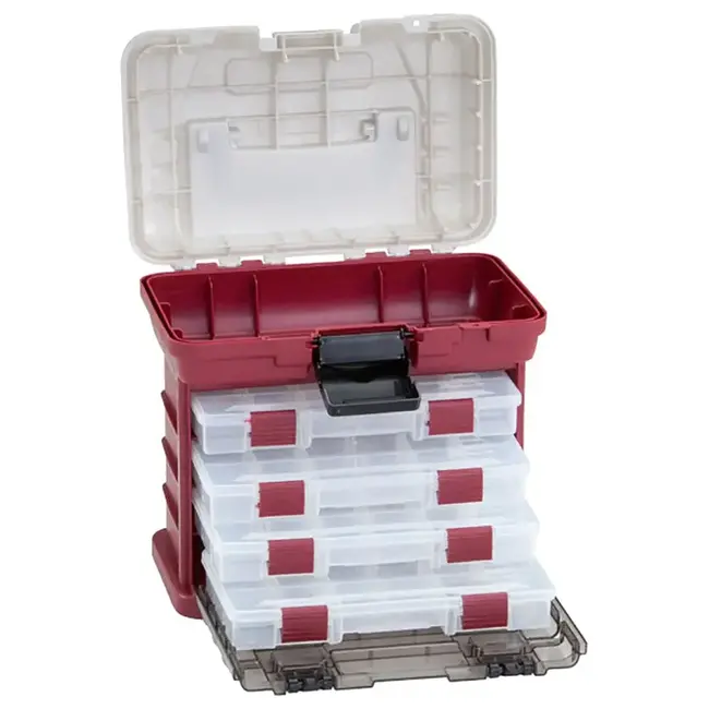 Plano Fishing Tackle Box 3500 Series Red/Silver