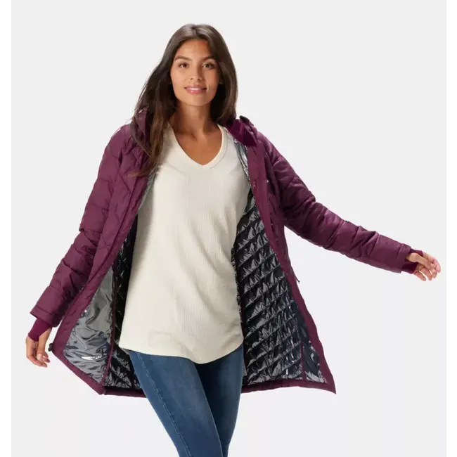 Columbia Heavenly Long Winter Coat For Women Marionberry
