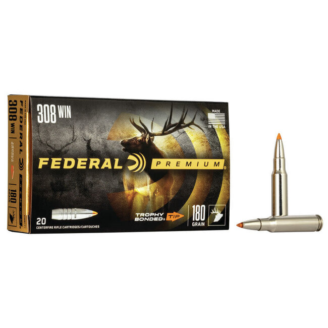 Munitions Federal Trophy Bonded Tip Cal.308Win 180Gr