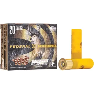 FEDERAL Munitions Federal Premium Copper Plated Buckshot Cal. 20 3'' #2