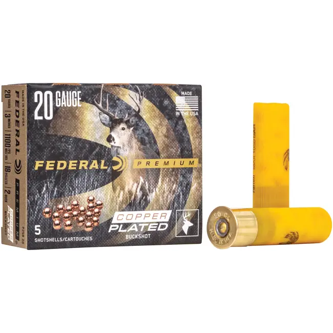 Munitions Federal Premium Copper Plated Buckshot Cal. 20 3'' #2