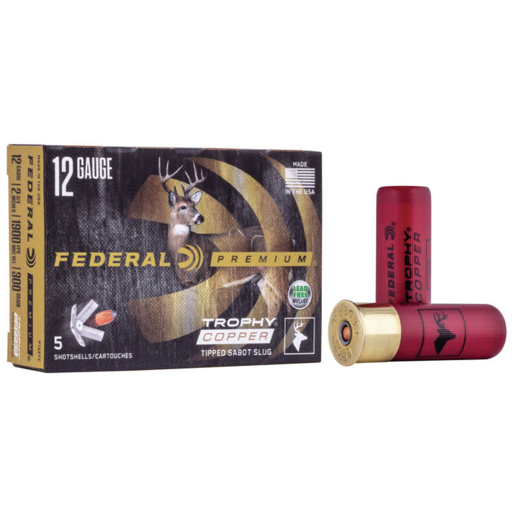 FEDERAL Munitions Federal Premium Trophy Copper Slug Cal. 12 2-3/4'' 300Gr