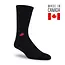 J.B. FIELD'S J.B Field's'  Athletic ''Canadian Maple Leaf'' Bamboo Sock Black