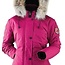 Manteau Angora Court Cintré Femme Fushia