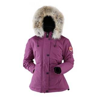 Angora Fitted Short Women's Coat Prune