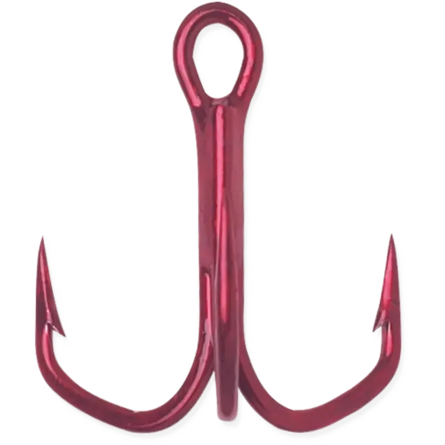 Hameçons Triples Vmc Barbarian Rouge #2 7/Pqt