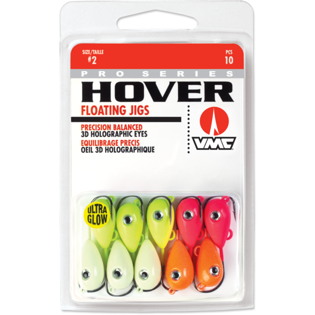 Vmc Hover Floating Jigs 10/Pack Glow