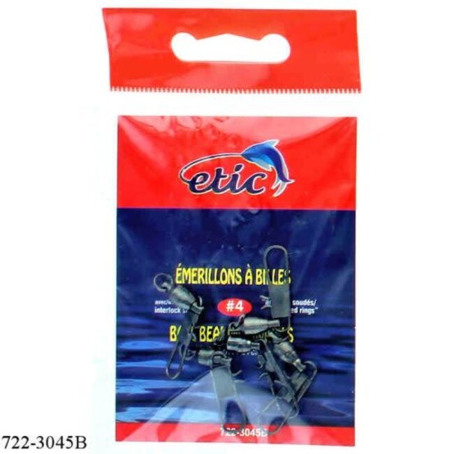 Etic Quick Attach/ Ball Bearing Swivel Black 5/Pkg