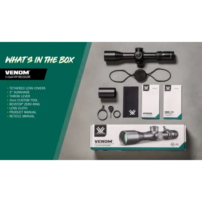 Télescope Vortex Venom ffp Ebr-7C 3-15X44mm