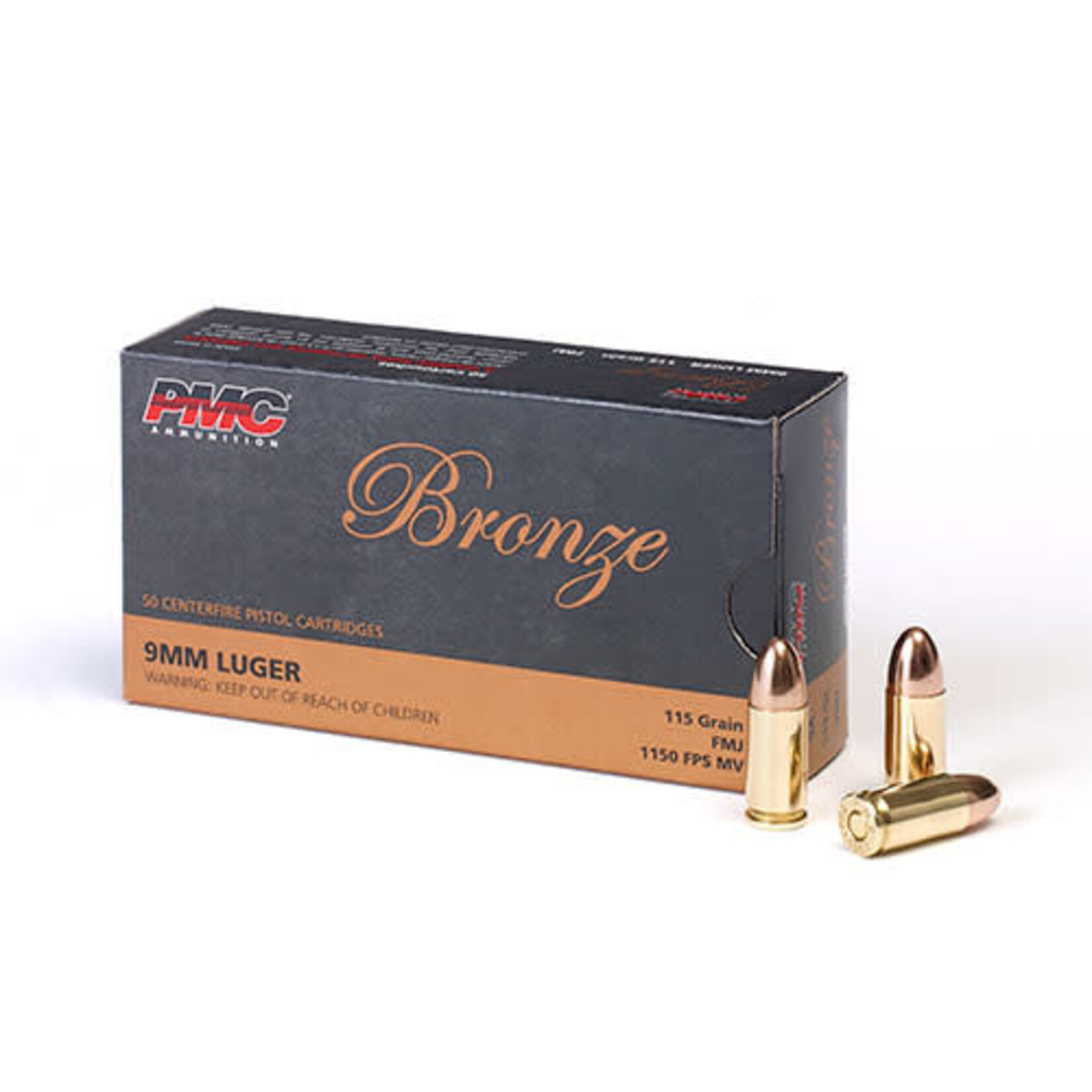 PMC Munitions Pmc Bronze Cal.9Mm Luger 115 Gr Fmj