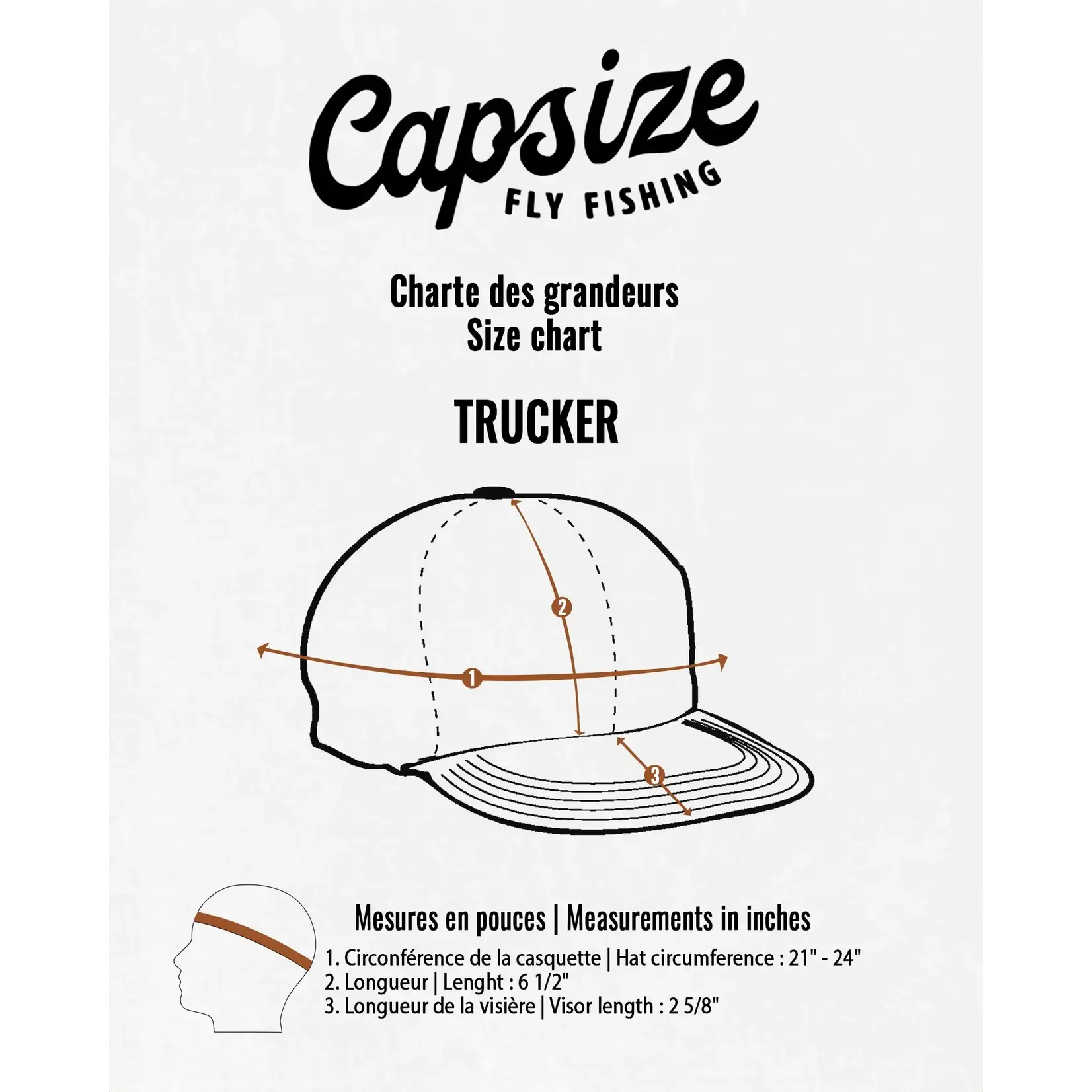 Capsize Fly Fishing Casquette Capsize Trucker Camo Patch Saumon