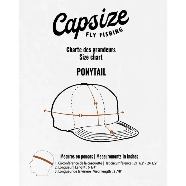 Casquette Capsize Mouche En Cuir Ponytail Pour Femme